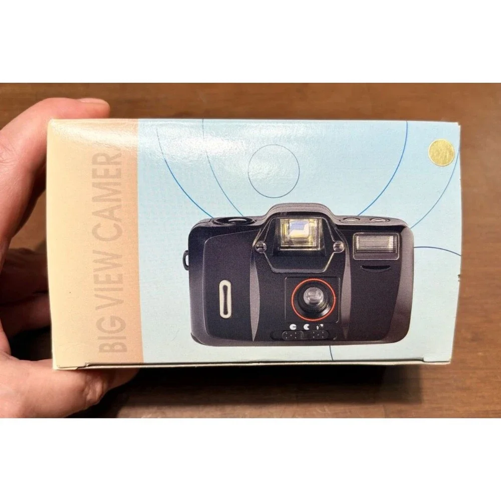 NOS 35mm Film Camera Argus FF300 Auto Flash in box w/ case, manual & wrist strap